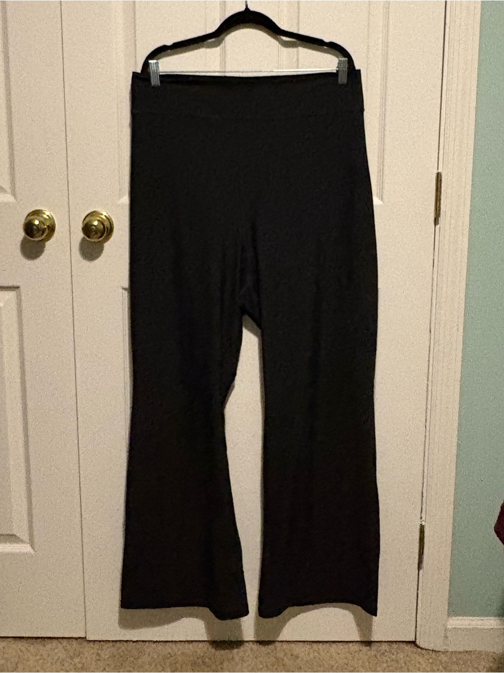 Old Navy Black High-Rise Wide-Leg Track Pants